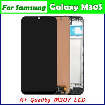 Экран дисплея с Рамкой для Samsung Galaxy M30S ЖК-дисплей с Сенсорным Экраном Digitizer в сборе для Samsung M30s M307 M307F