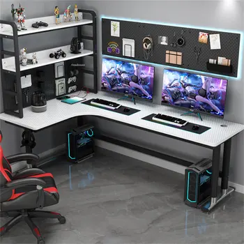 Современные компьютерные столы из углеродного волокна, Офисная мебель, угловые Настольные Компьютерные столы, письменный стол, Интернет-кафе, игровые столы,