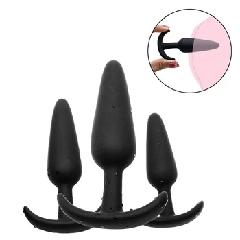 3 разных размера анальные пробки для лодочных якорей Sm, анальные пробки для задней задницы, мягкие силиконовые секс-игрушки для взрослых, стимулирующие игру
