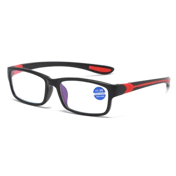 2023 TR90 Frame Reading Glasses Men Anti-blue Light Presbyopia Eyeglasses +100 To+400 Читать Очки