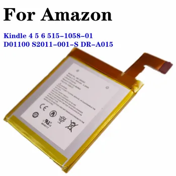 100% Оригинальный Аккумулятор емкостью 890 мАч для Amazon Kindle 4 5 6 D01100 515-1058-01 MC-265360 S2011-001-S DR-A015 Сменные Батареи
