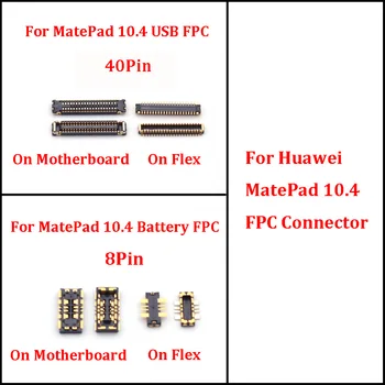2шт Разъем FPC USB-Зарядка Для Huawei MATEPAD 10,4 Дюйма BAH3-W09 BAH3-W19/AL00 Контактный Разъем Аккумулятора