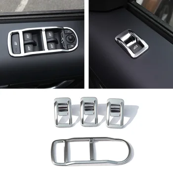 Для Land Rover Freelander 2 2007-2016 ABS Хромированная кнопка подъема окна двери автомобиля, накладка, наклейка, автомобильные аксессуары для интерьера