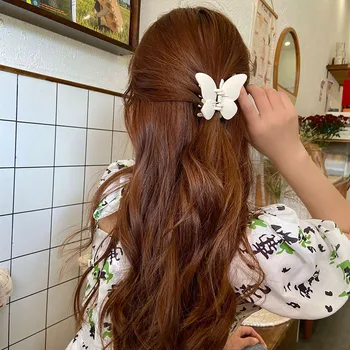 Новые корейские заколки для волос в виде бабочек Для женщин и девочек, элегантные заколки для волос в виде конского хвоста, Винтажные заколки-шпильки, аксессуары для волос