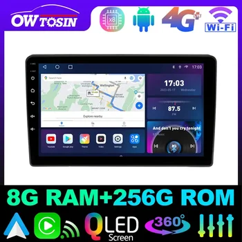 Owtosin Android 12 QLED 1280*720 P 8 + 128 Г Автомагнитола Для Toyota Passo Daihatsu Boon M600 M700 2010-2023 GPS Навигация CarPlay DSP