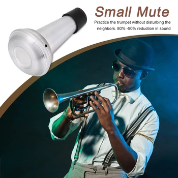 Глушитель для трубы Уменьшает громкость на 80-90 %, легкий звук для трубы, прямой практический звук для начинающих и студентов