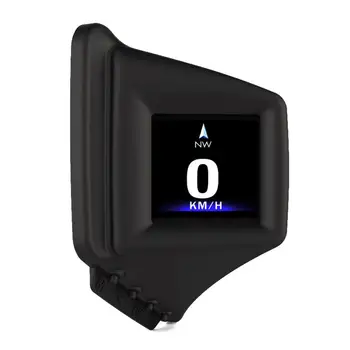 Двухсистемный головной дисплей GPS 2-дюймовый ЖК-дисплей Автомобильный цифровой Hud GPS Спидометр Сигнализация превышения скорости автомобильный проектор скорости