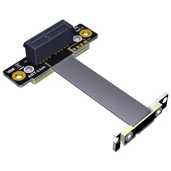 Удлинитель PCIe 3.0 X1-X1 R11SL-TL Двойной Удлинитель под прямым углом 90 градусов 8 Гбит/с PCI Express 1X Riser Card, 15 см