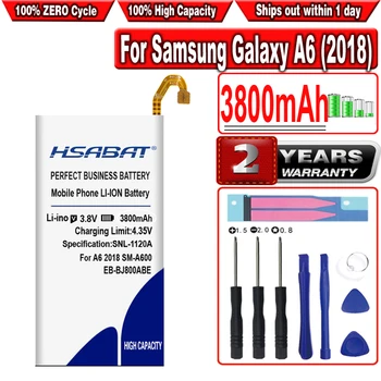 Аккумулятор HSABAT 3800mAh EB-BJ800ABE для Samsung Galaxy A6 (2018) SM-A600 A600F J6 J600F J800