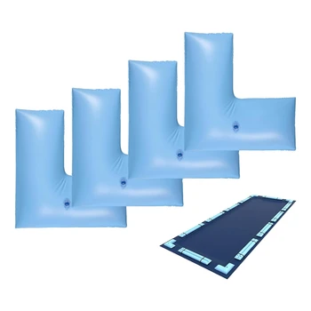 4 упаковки утяжелителей для покрытия наземных бассейнов из ПВХ, угловые мешки для воды для бассейна, бассейн для покрытия бассейна