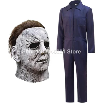 Взрослый подростковый костюм Майкла Майлза на Хэллоуин, классический реквизит для ножей, мужской цельный костюм для косплея