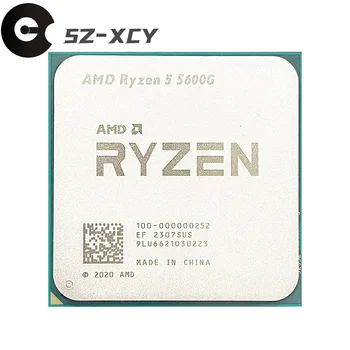 AMD Ryzen 5 5600G R5 5600G 3,9 ГГц Шестиядерный Двенадцатипоточный процессор мощностью 65 Вт CPU L3 = 16M 100-000000252 Socket AM4