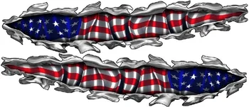 Графика на виниловой обертке с изображением американского флага, комплект для обертывания в виде развевающейся лодки с американским флагом, литой винил 3M
