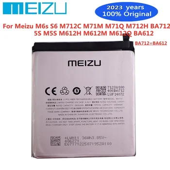 Оригинальный Аккумулятор 2023 Года Для телефона Meizu M6s S6 M712C M71M M71Q M712H BA712 5S M5S M612H M612M M612Q BA612 Аккумулятор Телефона