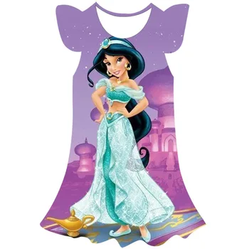 Платье с Жасмином Для девочек, Костюм Арабской Принцессы, Детский День Рождения, Рождественский Маскарадный Костюм, Детский Костюм Жасмин для Косплея 1-10 Лет