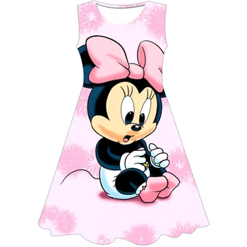 Детские платья принцессы Диснея для девочек на День рождения и Пасху, косплей, наряжающая мышь, детский костюм, одежда для маленьких девочек, одежда для детей от 2 до 6 лет