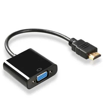 Высокоскоростной HDMI к VGA HDTV адаптер мужчина к VGA женский конвертер HDMI скалер видео кабель шнур конвертер для ПК ноутбук