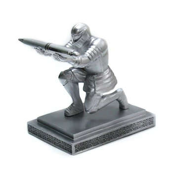 Исполнительный Рыцарь Держатель Ручки Armor Hero Ручка Канцелярские Принадлежности Для Дисплея Из Смолы