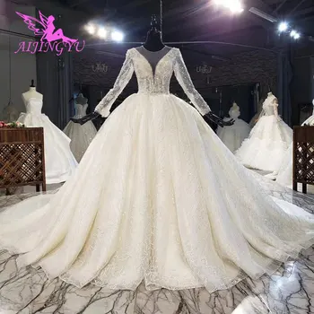 Интернет-магазин Свадебных Платьев AIJINGYU Купить Свадебное Мусульманское Платье Для Матери Невесты Белого Цвета