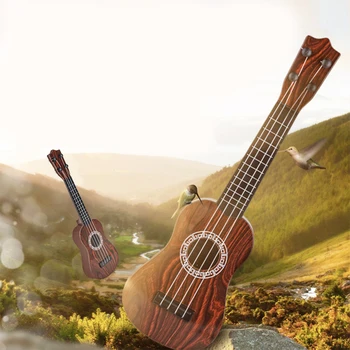 16 Дюймов Гавайская Гитара Развивающие Игрушки Детская Гавайская Гитара, Имитирующая Музыкальные Игрушки Гавайская Гитара Инструмент для Детей Малышей Подарки на День Рождения К Празднику