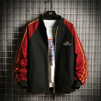 Мужская куртка-бомбер с рисунком на спине, бейсбольная форма в стиле панк, парные куртки, уличная одежда в стиле хип-хоп, женская мужская одежда