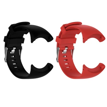 Сменный силиконовый ремешок для наручных часов Suunto Core All Black Спортивные часы