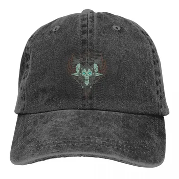 Застиранная мужская бейсболка Death Knight Trucker Snapback Кепки S, шляпа для папы, шляпы для гольфа для ролевых игр World of Warcraft