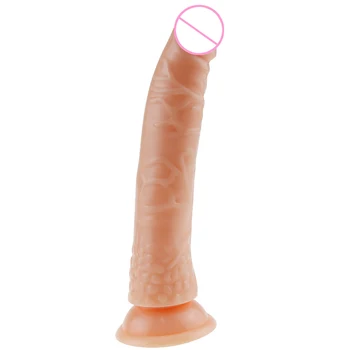 Реалистичный фаллоимитатор, мягкий резиновый пенис, Член телесного цвета, приятный для кожи Массажер для женской мастурбации, секс-игрушки для пар, женский флирт