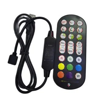 Контроллер светодиодной ленты RGB USB 5V Музыкальное приложение Bluethooth 24 клавиши 2.4G Пульт дистанционного управления для ленты 5050 2835