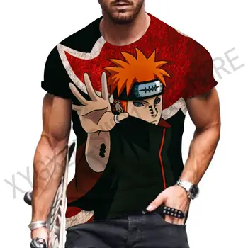 Мужская футболка Y2k одежда Наруто основы тенденции футболки детский подарок с коротким рукавом уличная одежда топы 2023 новые футболки