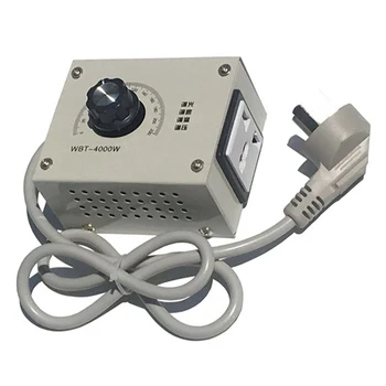 Регулятор вентилятора AC220V 18A SCR Регулятор напряжения 4 кВт Бесступенчатый переключатель частоты вращения