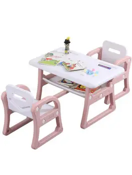 Домашние Детские столы и стулья, Детские Обучающие рисованию И письму Пластиковые Игрушечные столы и