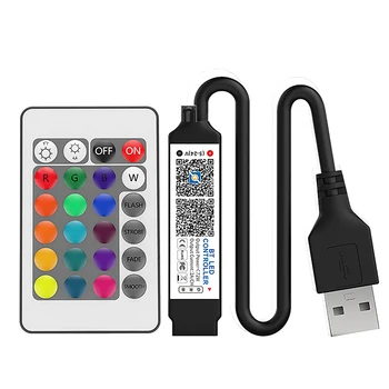 Инновационный мини-контроллер, совместимый с Bluetooth, светодиодная лента, переключатель времени, несколько музыкальных режимов для управления RGB Smart APP