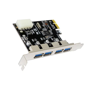 4-Портовый USB 3.0 PCIe Карта Расширения PCI Express USB-Концентратор Адаптер