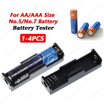 1-4 Шт. Тестер Уровня заряда батареи 4 Секции Светодиодный Дисплей Тестер Заряда Батареи Проверка Заряда Батареи Для AA/AAA Размер № 5/7 Batteriy