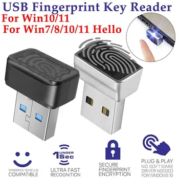 USB-модуль считывания отпечатков пальцев для Windows 7 8 10 11 Привет, биометрический сканер, навесной замок для ноутбуков, портативных ПК, разблокировка отпечатков пальцев