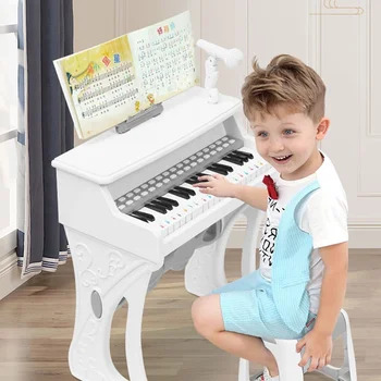 Детский Электронный Орган 61 Клавиша Клавиатуры Обучающее Электронное Пианино Mini Tastiera Musicale 61 Tasti Бытовая Электроника WK50EP