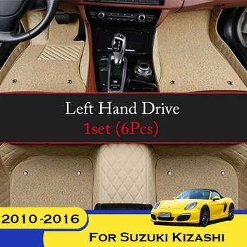 Ковры для салона автомобиля, Аксессуары, Водонепроницаемый автомобильный коврик для пола с левым рулем для Suzuki Kizashi 2010 2012 2013 2014 2015 2016