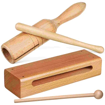 Ударный инструмент Guiro, Музыкальные инструменты Orff, Ручные Ритмические деревянные блоки