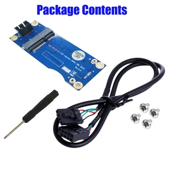 Адаптер Mini PCI-E промышленного класса к USB со Слотом для SIM-карты для модуля WWAN/LTE Преобразует Беспроводную связь 3G/4G на 90/180 градусов