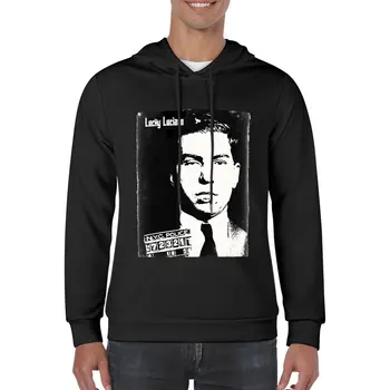 Новая белая версия Lucky Luciano, пуловер с капюшоном, мужская дизайнерская одежда, дизайнерские толстовки