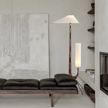 Старинный торшер, Скандинавская современная дизайнерская модель, Двуглавая атмосфера, Креативный диван в гостиной, Вертикальная лампа
