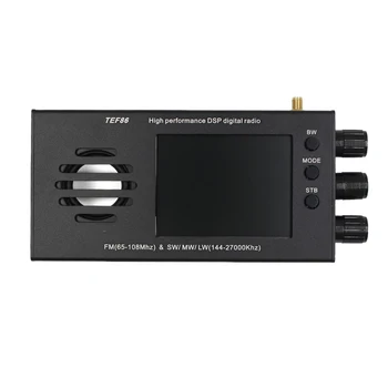 TEF6686 DSP-радиоприемник FM (65-108 МГц) и SW/MW/LW (144-27000 кГц) Стерео DSP-радио 3,2-дюймовый ЖК-портативный коротковолновый радиоприемник