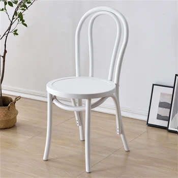 Ротанговые обеденные стулья в европейском стиле для макияжа, Дизайнерский акцент, Деревянное кресло для отдыха, Балконный комод, домашняя мебель Sedie Da Pranzo