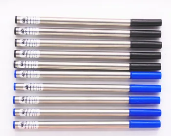 Высококачественная ручка-роллер JINHAO 10шт, синяя и черная, со сменным средним кончиком, новая