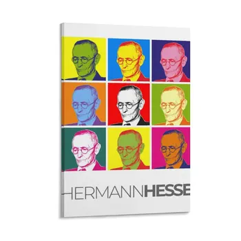 Портрет Германа Гессе в стиле поп-арт, плакат, холст, живопись, декоративные настенные холсты, декор для комнаты