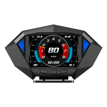 P1 GPS OBD Двухсистемный Головной Дисплей Многофункциональный Автомобильный Hud GPS OBD2 Спидометр Сигнализация Превышения Скорости Автоаксессуары