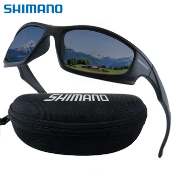 НОВЫЕ Поляризованные Солнцезащитные Очки Shimano 2023 Для Вождения Мужские Солнцезащитные Очки Для Кемпинга Пешего Туризма Рыбалки Классические Солнцезащитные Очки UV400 Eyewear