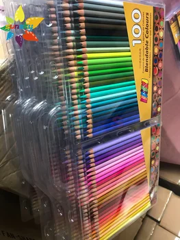 100 цветная ручная роспись caipu цветным карандашом 40 мм основной художник профессиональный рисунок цветным карандашом ученый мягкий Цветной набор для изобразительного искусства