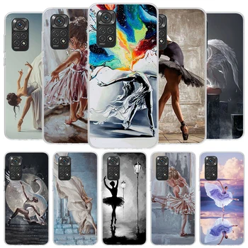 Чехол Ballerina Ballet Dancing Case для Xiaomi Redmi Note 12 12S 11 11S 11T 10 10S 9 11E Pro Plus 9S Чехол Для Телефона 8 8T 7 Прозрачная Оболочка